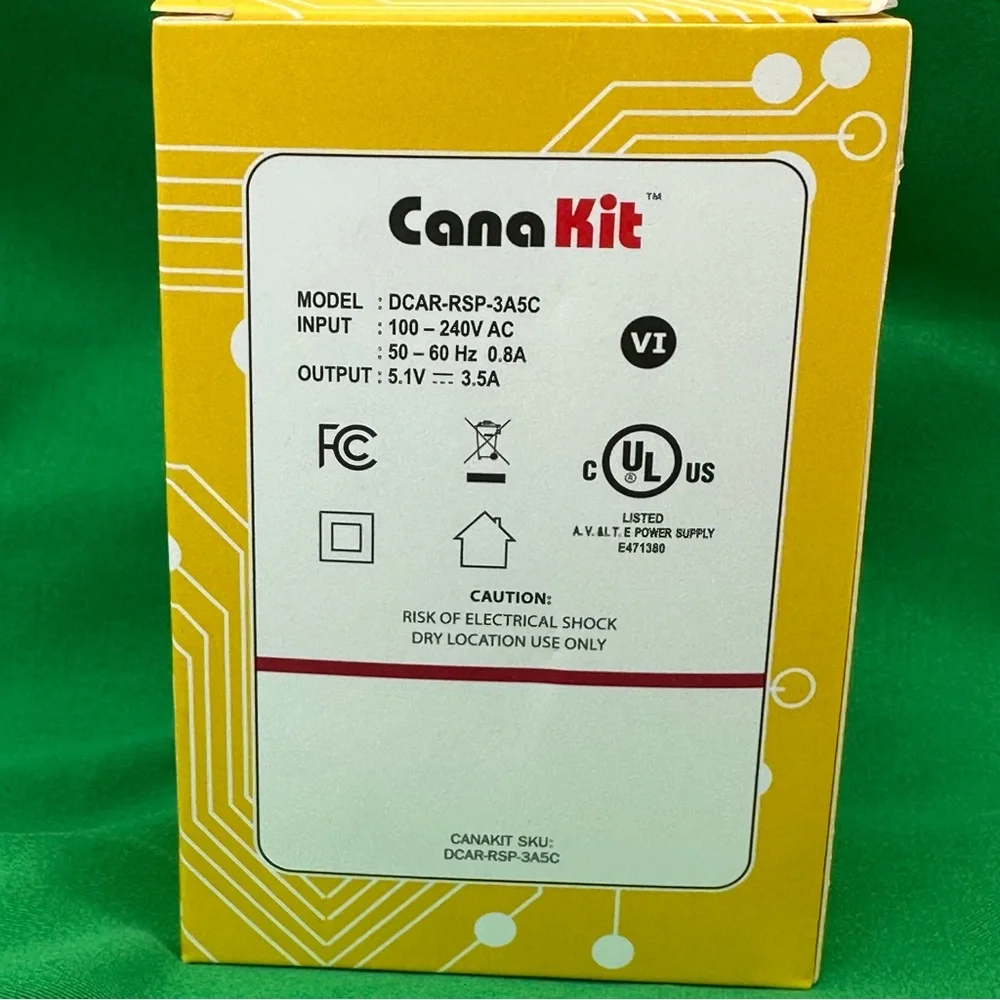 CanaKit 3.5A Raspberry Pi 4 Power Supply (USB-C)